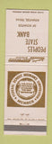 Matchbook Cover - Peoples State Bank Kountze TX