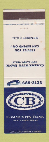 Matchbook Cover - Community Bank New Caney TX WEAR