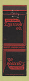 Matchbook Cover - Roosevelt Hotel Waco TX