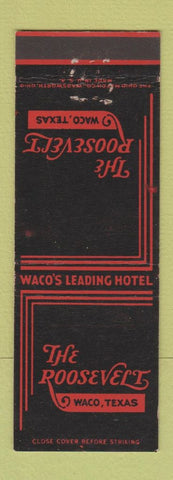 Matchbook Cover - Roosevelt Hotel Waco TX