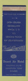 Matchbook Cover - Desert Air Motel Sanderson TX WEAR