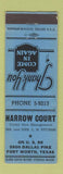 Matchbook Cover - Harrow Court Motel Fort Worth TX
