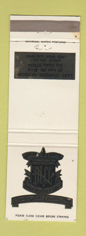 Matchbook Cover - Oswego Lake Country Club Lake Oswego OR WEAR