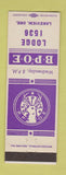Matchbook Cover - Elks Lodge Lakeview OR