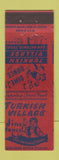 Matchbook Cover - Turkish Village San Antonio TX MISCUT
