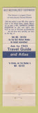 Matchbook Cover - Colonial Inn Monahans TX Colorado City Abilene WEAR