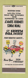 Matchbook Cover - Twin Pines Lumber Supply Corvallis OR