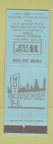 Matchbook Cover - West Wind Motel Newport OR