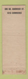 Matchbook Cover - Webb's Waffle Shop Dallas TX