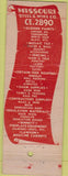 Matchbook Cover - Harry Bindeutel Missouri Steel Wire St Louis? WEAR