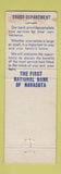 Matchbook Cover - First National Bank of Navasota TX