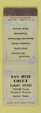 Matchbook Cover - San Jose Court Motel Austin TX