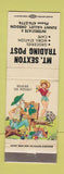 Matchbook Cover - Mount Sexton Trading Post Sunny Valley OR hillbilly Mobil gas