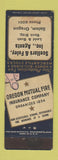 Matchbook Cover - Scellars Foley Insurance Salem OR WEAR