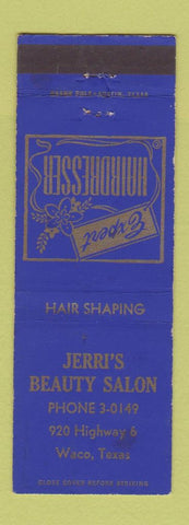 Matchbook Cover - Jerri's Beauty Salon Waco TX