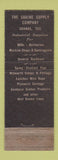 Matchbook Cover - Sabine Supply Orange TX Industrial