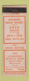 Matchbook Cover - Longhorn Waffle Shop Austin TX