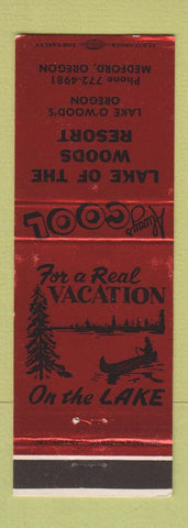Matchbook Cover - Lake of the Woods Resort Medford OR
