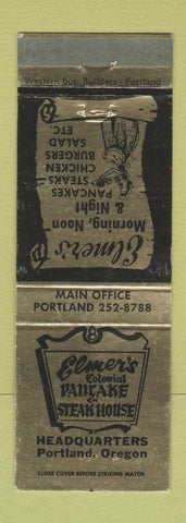 Matchbook Cover - Elmer's Pancake House Portland OR