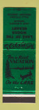 Matchbook Cover - Lake of the Woods Resort Medford OR