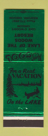 Matchbook Cover - Lake of the Woods Resort Medford OR