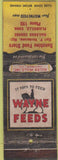 Matchbook Cover - Wayne Feeds Plainville CT WORN