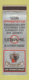 Matchbook Cover - St Anthony Hotel San Antonio TX