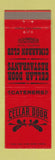 Matchbook Cover - Cellar Door Houston TX restaurant