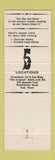 Matchbook Cover - Cellar Door Houston TX restaurant