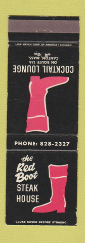 Matchbook Cover - Red Boot Steak Houst Canton MA