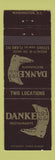 Matchbook Cover - Danker's Restaurant Washington DC BLACK