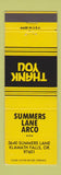 Matchbook Cover - Summer Lane Arco Klamath Falls OR