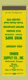 Matchbook Cover - Timber Supply Philomath OR Dupont Explosives