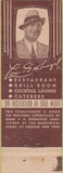 Matchbook Cover - Lou Siegel Restaurant New Yrok City Federal World's Fair WEAR