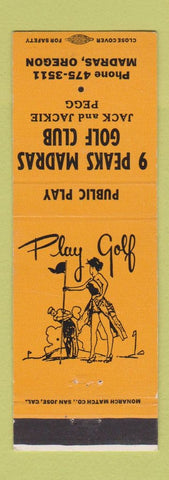 Matchbook Cover - 9 Peaks Madras Golf Club OR