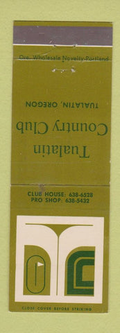 Matchbook Cover - Tualatin Country Club OR
