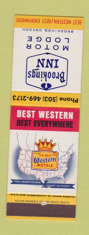 Matchbook Cover - Brookings Inn Motor Lodge OR Best Western