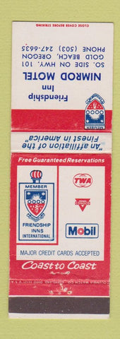 Matchbook Cover - Nimrod Motel Friendship Inn Gold Beach OR