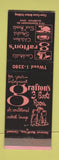 Matchbook Cover - Grafton's Restaurant Silverton OH