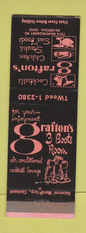 Matchbook Cover - Grafton's Restaurant Silverton OH