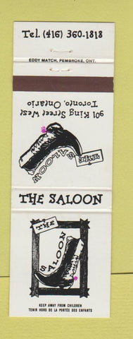 Matchbook Cover - The Saloon Toronto ON boot