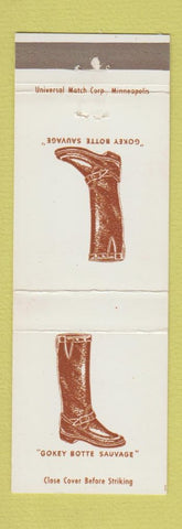 Matchbook Cover - Gokey Botte Sauvage Sporting Equipment St Paul MN boots