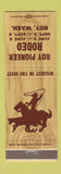 Matchbook Cover - Roy Pioneer Rodeo Roy WA