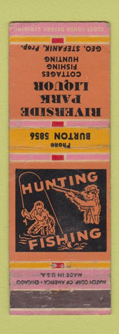 Matchbook Cover - Riverside Park Liquor Burton WI WORN