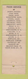 Matchbook Cover - Armstrong Railroad News Boston MA WEAR train
