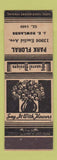 Matchbook Cover - Park Floral Cleveland OH