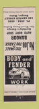 Matchbook Cover - Bangor Auto Body ME Koritzky's Garage