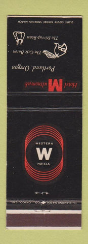 Matchbook Cover - Hotel Multnomah Portland OR