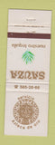 Matchbook Cover - Sauza Servicio Aztec De Oro Tequila