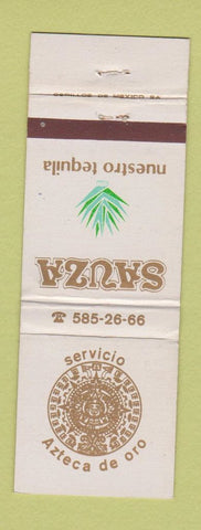 Matchbook Cover - Sauza Servicio Aztec De Oro Tequila